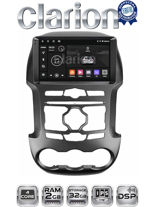 Clarion Ηχοσύστημα Αυτοκινήτου για Ford Ranger 2011 > 2015 (Bluetooth/USB/WiFi/GPS/Apple-Carplay/Android-Auto)