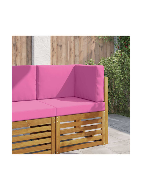 vidaXL Garden Chair Cushions with Backrest Pink...