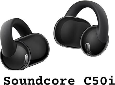 Soundcore by Anker C50i Open Ear Bluetooth Handsfree Ακουστικά με Αντοχή στον Ιδρώτα και Θήκη Φόρτισης Μαύρα