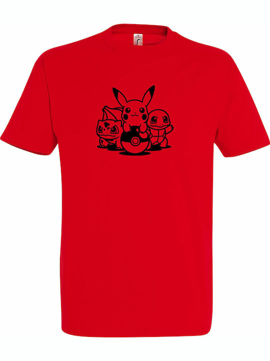 kirikoko Kids T-shirt Red Pokemon Fanart Design