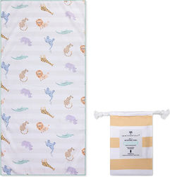 Swim Essentials Παιδική Πετσέτα Θαλάσσης Microfiber Multicolor – Wild Life 135x65 Cm