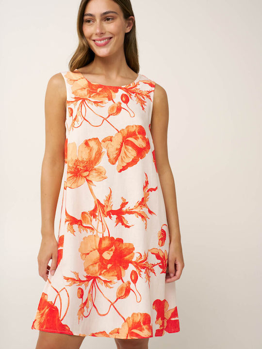 Summer Shirt Dress Orange