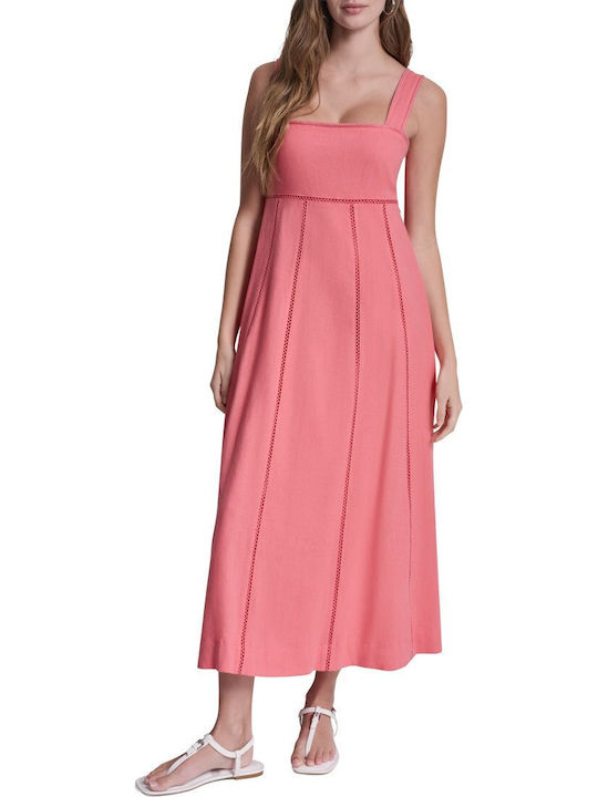 DKNY Rochii De Vară Pentru Femei Midi Rochie Po...