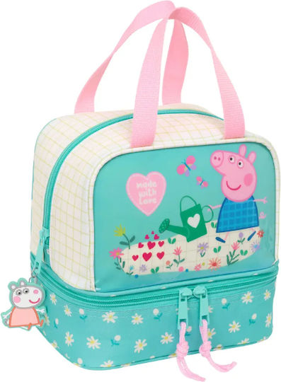Peppa Pig Schulische Isolierte Kinder Lunchtasche Handtasche 2lt Peppa Schwein 20x15x20cm