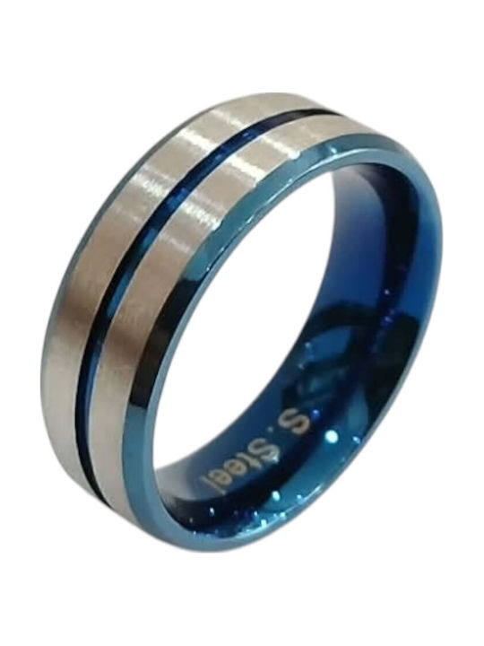 Kalliopi Silver Herren Stahlring