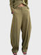 Women's Fabric Trousers Taupe