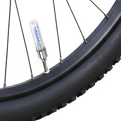 Avizar Lumină Monocoloră cu 5 LED-uri pentru Supapă Bicicletă Motocicletă Mașină Argintiu