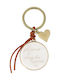 Raeder Metallic White Keychain