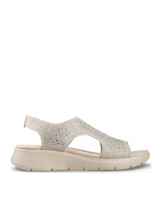Women's Flat Sandals Beige