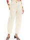Women's Fabric Trousers Beige