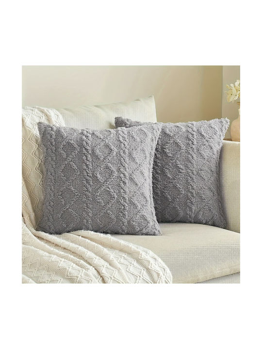 Dream House Μαξιλάρι Καναπέ Boho Grey 42x42εκ.