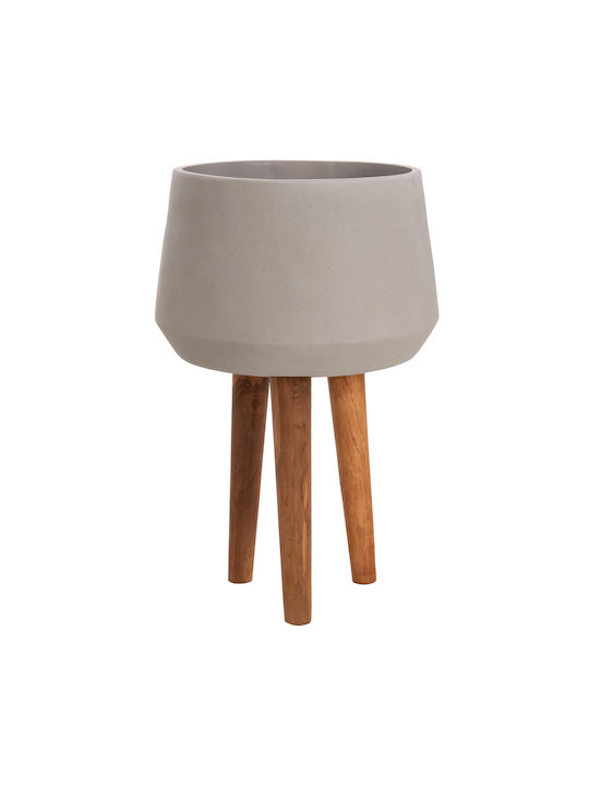 HomeMarkt Quan Γλάστρα Τσιμεντένια Γκρι 32x32εκ.