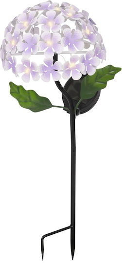 Lumineo Spiked Solar Flower Light Warm White with Motion Sensor and Photocell 17x17x50cm