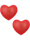 Kinksters Heart Nipple Covers Red