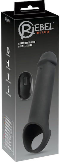 Rebel Rc Penis Extension Remote Controlled 8 Cm Vibration Black
