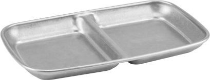 Raki Silber Inox Dessert Turm Ständer & Tabletts 2 Schlitze Grau Ø15.5cm
