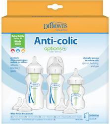 Dr Brown's Set Plastic Baby Bottles with Silicone Teat 270ml 2 Pieces Dr Brown's Set Plastic Baby Bottles with Silicone Teat 270ml 2 Pieces
