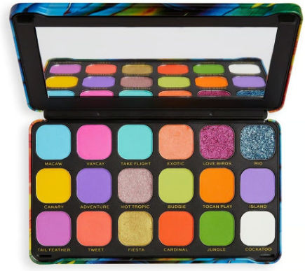 Revolution Beauty Forever Flawless Palette mit Mehrfarbigen Gepressten Puder Lidschatten in Bird Of Paradise