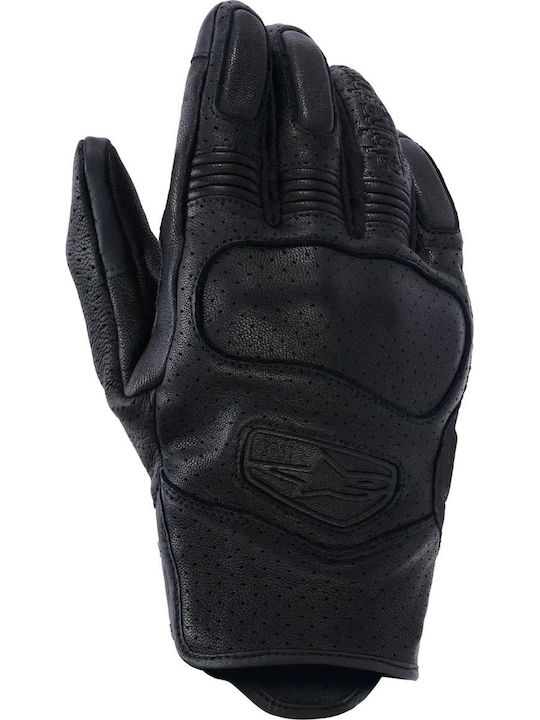 Alpinestars Mustang V3 Summer Men's Motorcycle Leather Gloves Black/Black