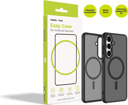 Mobile Origin Back Cover Πλαστικό / Σιλικόνης 1.5mm Μαύρο (Galaxy S25 FE)