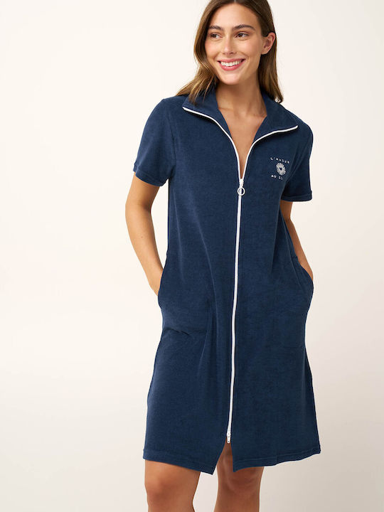 Vamp Women's Mini Beach Dress Blue Marine
