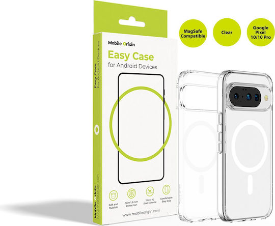 Mobile Origin Back Cover Din Plastic / Silicon 1.5mm Transparent Pentru Google Pixel 10 / 10 Pro