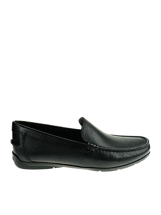 Siron A Leather Men's Moccasins in Black Colour
