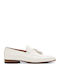 Δερμάτινα Ανδρικά Loafers σε Λευκό Χρώμα