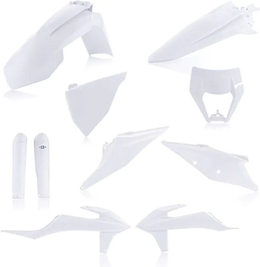 Acerbis Set Plastic Motorcycle Parts White
