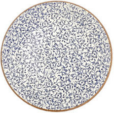 By Bone Shallow Serving Plate Made of Porcelain with Diameter 19cm 6 Pieces