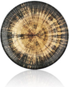 By Bone Shallow Porcelain Plate 25cm 6 Pieces