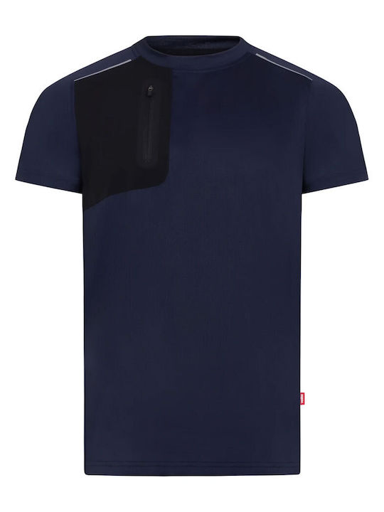 T-shirt Unisex Dri-fit-velilla Синьо-черно T-shirt Unisex Dri-fit-velilla Синьо-черно
