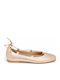 Damen Ballerinas Aus Leder In Rosafarben
