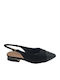 Damen Ballerinas Slingback Schwarz