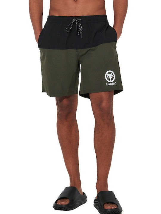 Body Action Men's Swimwear Shorts Black Camo