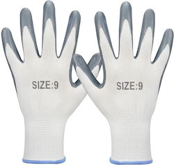 Avizar Protective Gloves Size 9 In Comfortable Durable Fabric White Gray