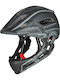Wozinsky Kinderfahrrad- / Rollerhelm Vollgesicht für Stadtfahrrad Grau