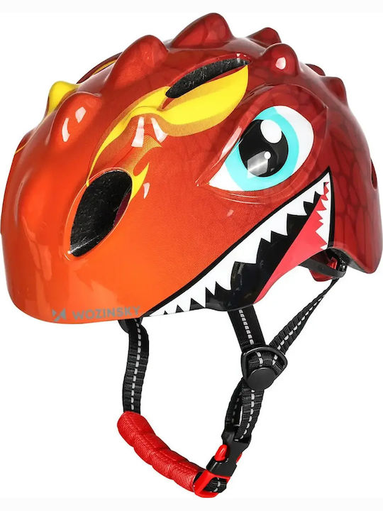 Wozinsky Kinderfahrrad- / Rollerhelm für Stadt Rot