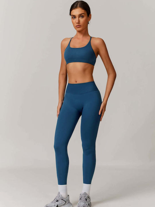 Damen-Set Mit Leggings Für Damen Blue