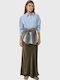 High Waist Maxi Skirt Khaki