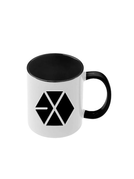 Κούπα Kpop Exo Μαύρη Λαβή Εσωτερικό