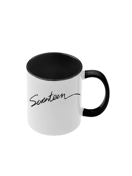 Κούπα Kpop Seventeen Μαύρη Λαβή Εσωτερικό