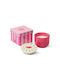 Soy Candle In Pink Jar 226gr