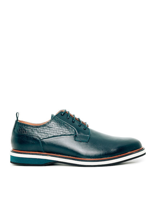 Herren Freizeitschuhe Leder Blau
