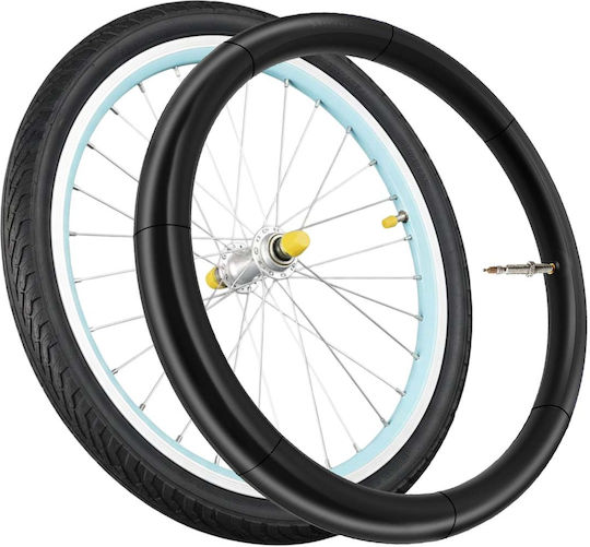 Avizar Inner Tube 24x1.75 To 1.90 Bicycle Rubber 44mm Valve Black
