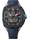 Tsar Bomba Men's Watch 43mm Automatic with Blue Rubber Strap