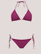 Bikini Set Triangle Push Up & Brazil Fuchsia