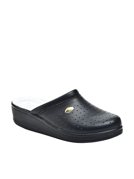 Alfa Care Damen Leder Anatomische Holzschuhe Schwarze Alfa Care Damen Leder Anatomische Holzschuhe Schwarze