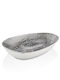 By Bone Oval Porcelain Gray Serving Platter