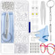 Set Reparare Ochelari Zola 30 Perne Nazale Diferite 60 Șuruburi Pensetă Șurubelniță Cârpă De Curățare